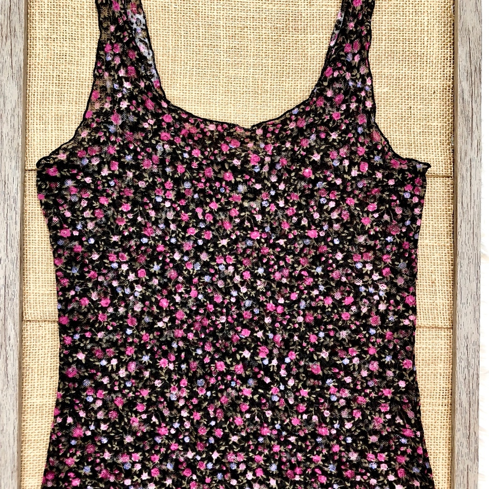 Intimately Free People Sheer Calico Floral Tank